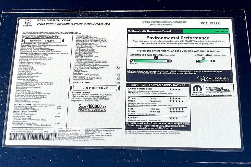 new 2024 Ram 2500 car, priced at $73,999
