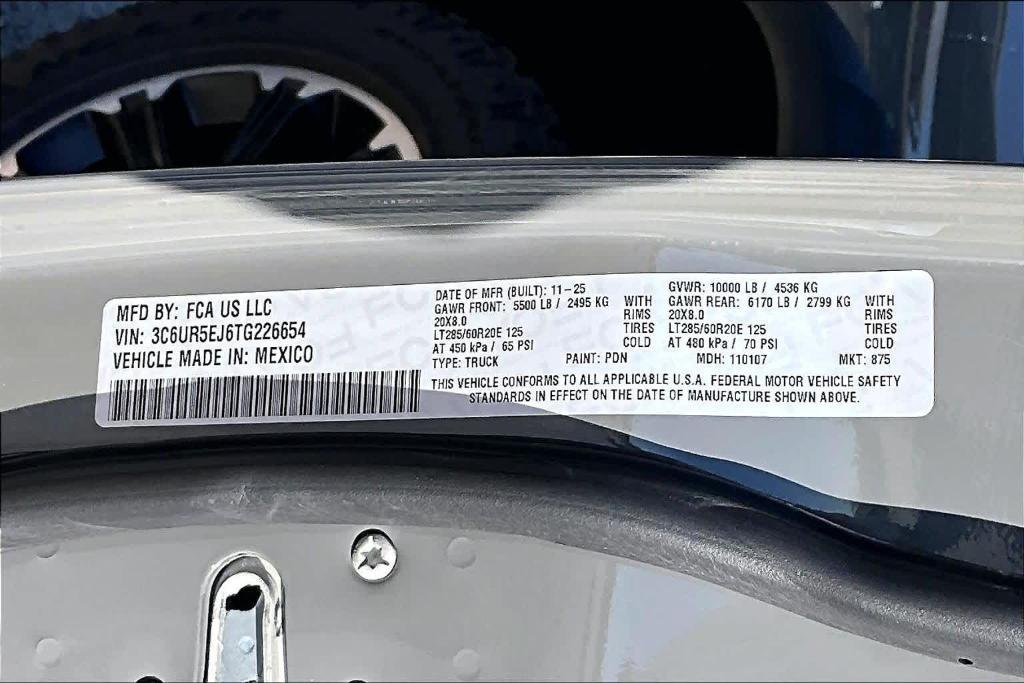 new 2026 Ram 2500 car, priced at $67,095