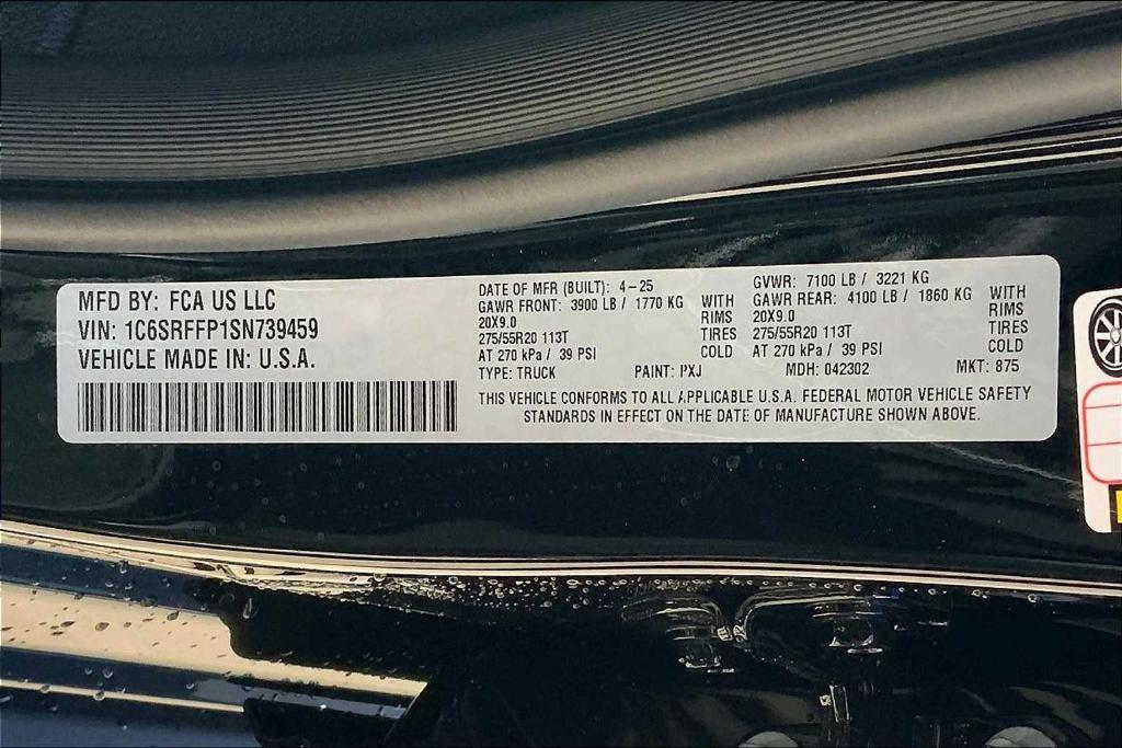 new 2025 Ram 1500 car, priced at $49,878