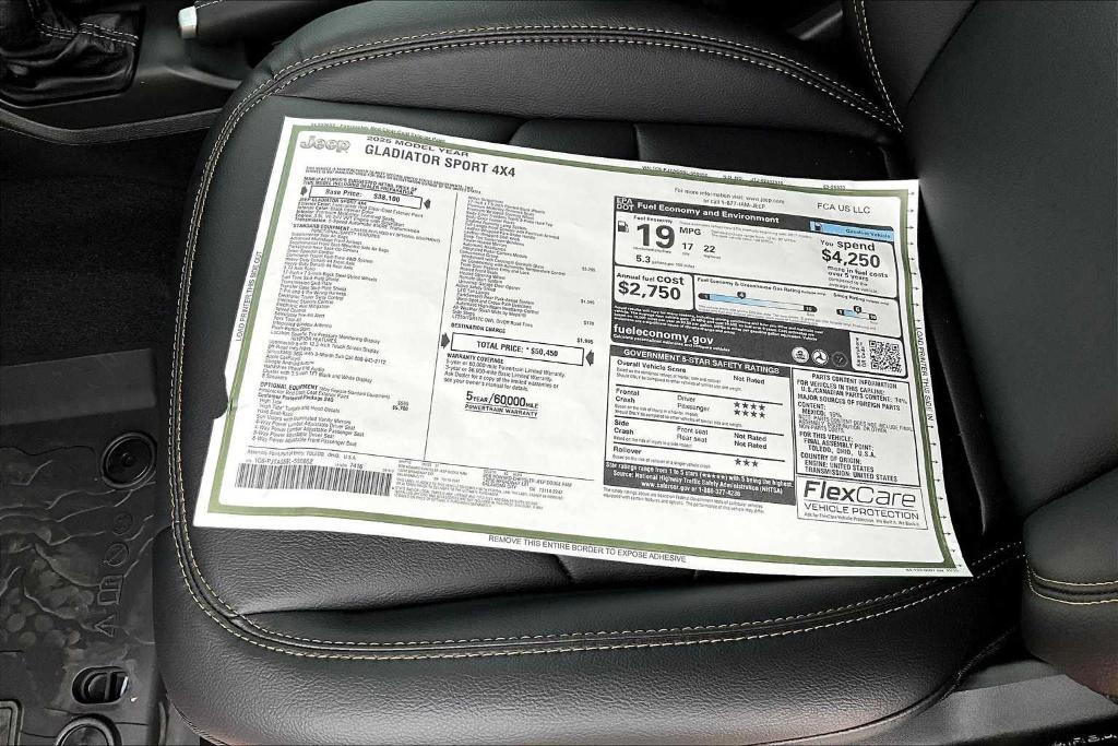 new 2025 Jeep Gladiator car, priced at $42,929