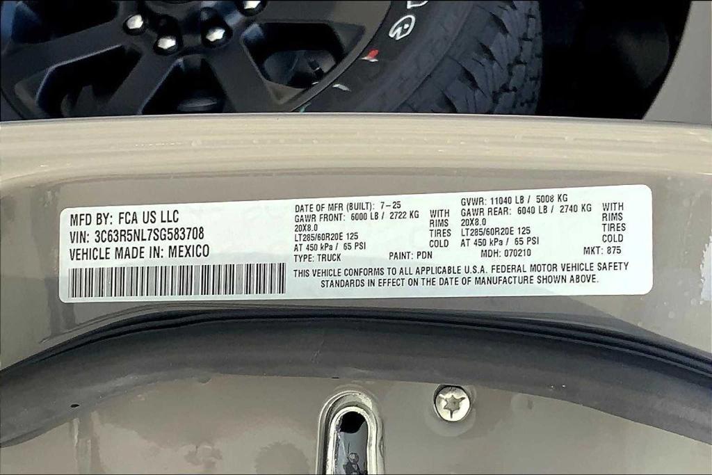 new 2025 Ram 2500 car, priced at $76,640