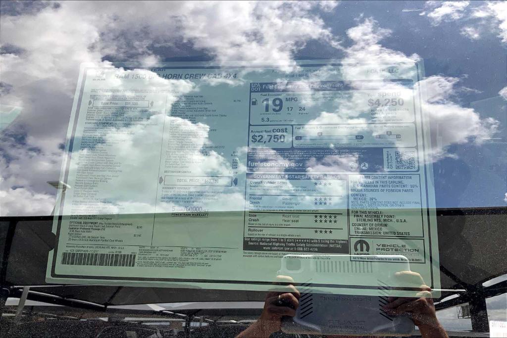 new 2025 Ram 1500 car, priced at $47,758