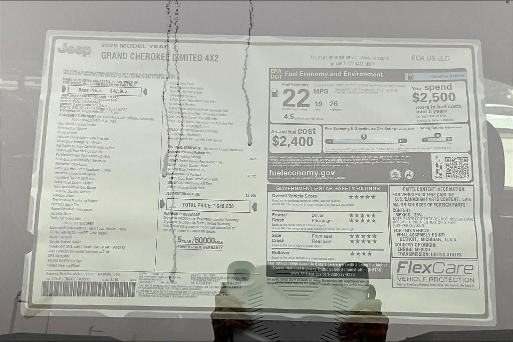new 2025 Jeep Grand Cherokee car, priced at $40,486
