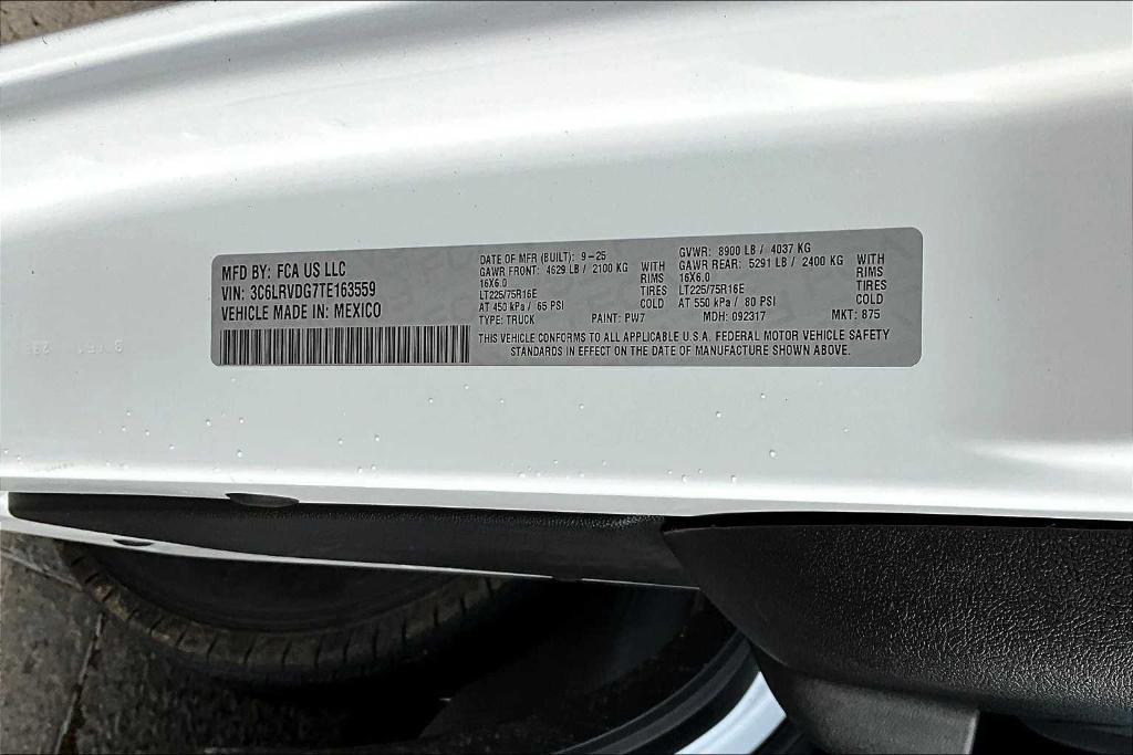 new 2026 Ram ProMaster 2500 car, priced at $48,063