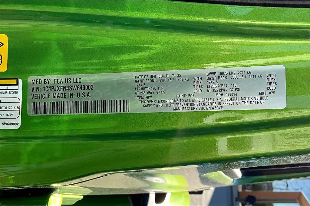 new 2025 Jeep Wrangler car, priced at $49,033