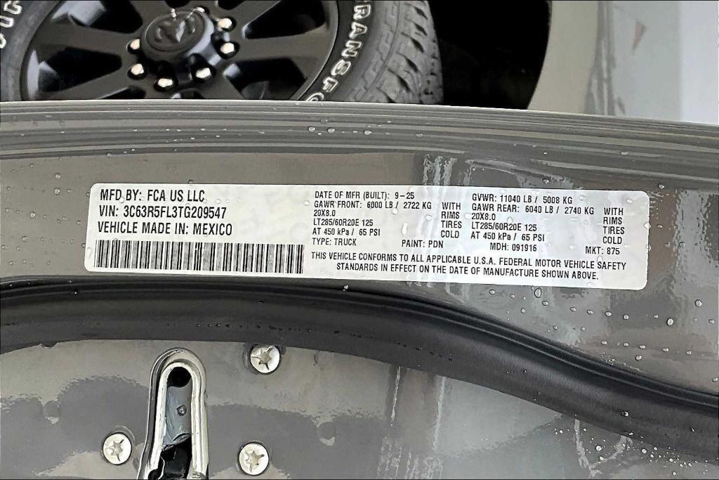 new 2026 Ram 2500 car, priced at $76,287