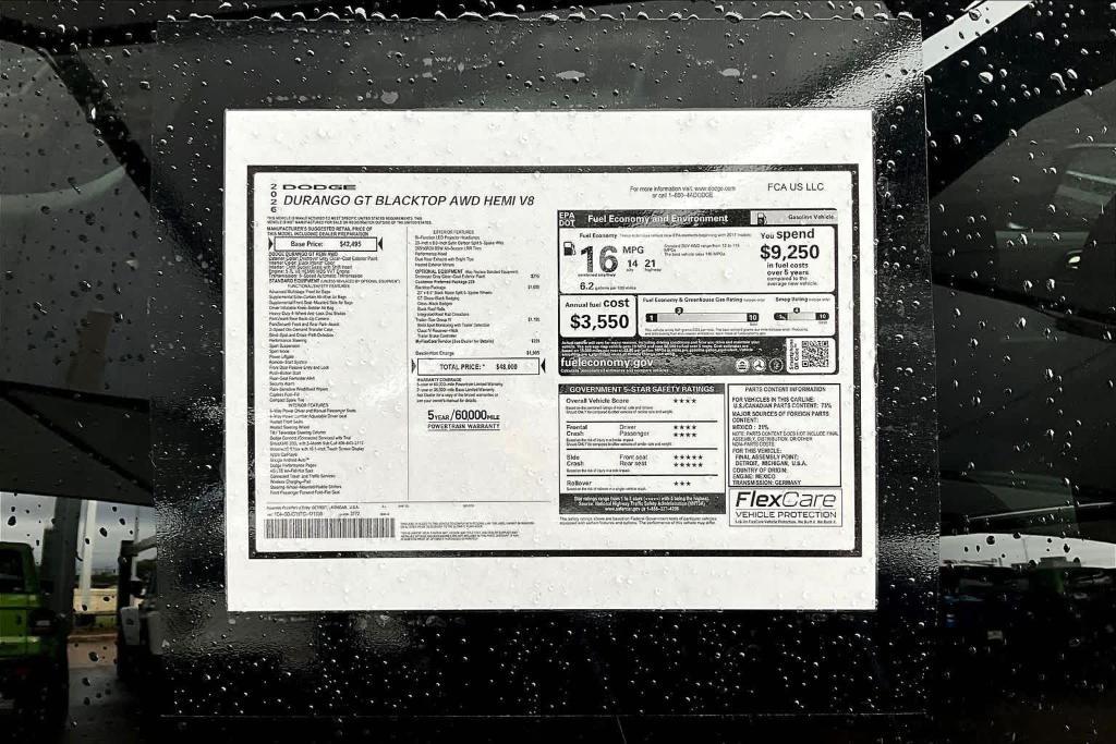 new 2026 Dodge Durango car, priced at $42,900