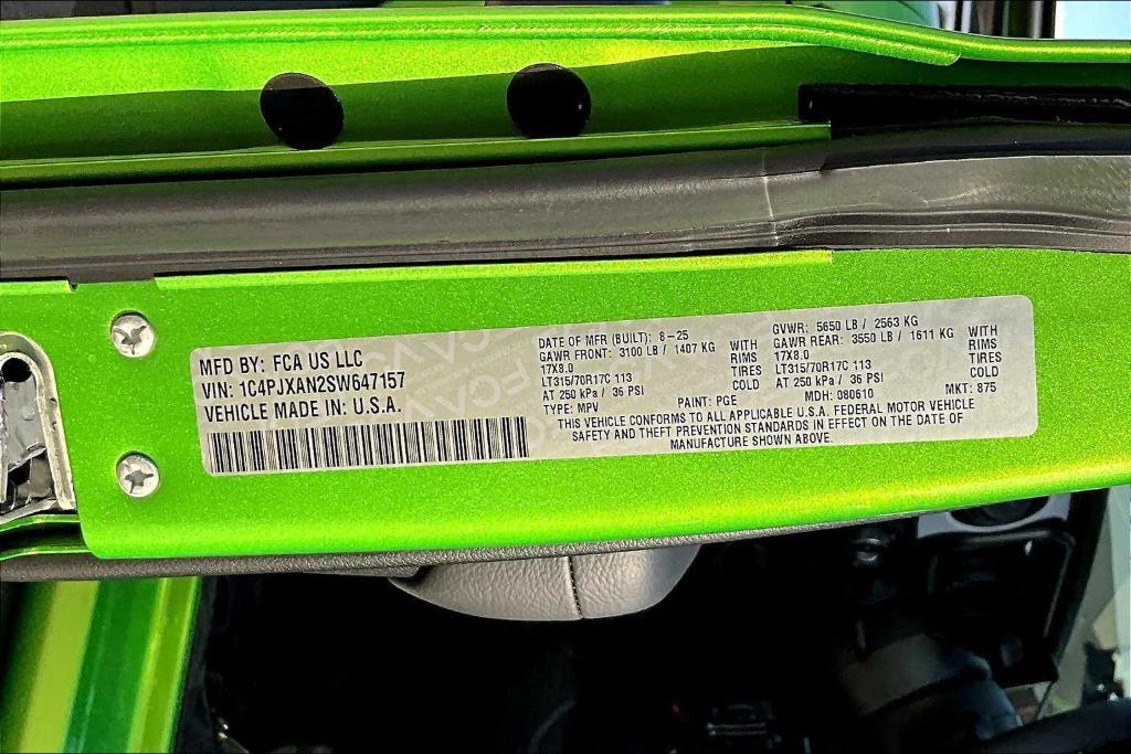 new 2025 Jeep Wrangler car, priced at $44,277