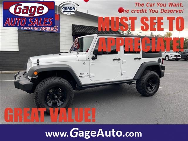 used 2015 Jeep Wrangler Unlimited car, priced at $16,888