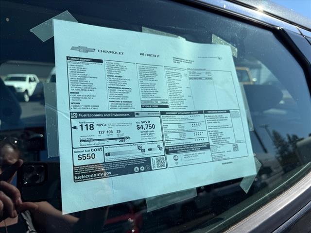 used 2021 Chevrolet Bolt EV car, priced at $15,888