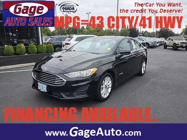 used 2019 Ford Fusion Hybrid car, priced at $12,888