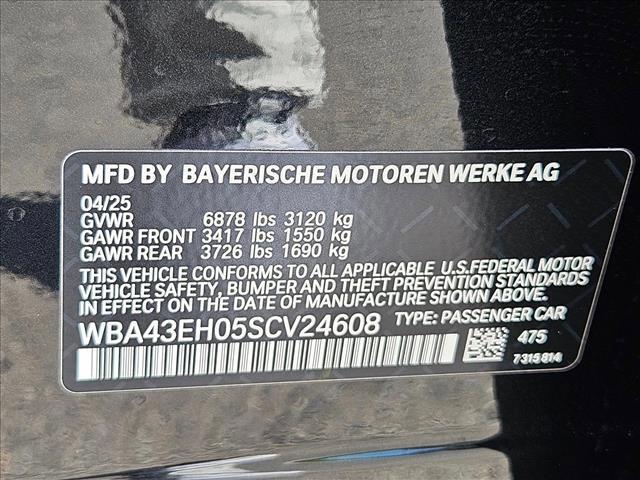 new 2025 BMW 750e car, priced at $116,475