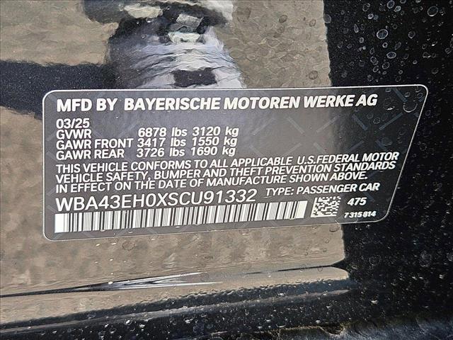 new 2025 BMW 750e car, priced at $116,475