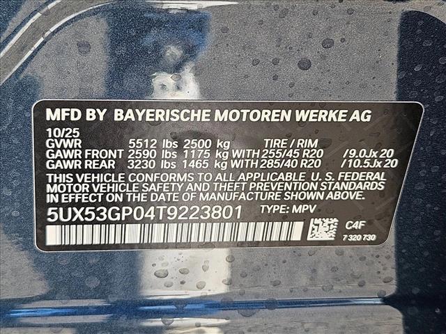 new 2026 BMW X3 car, priced at $56,975