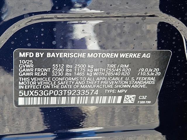 new 2026 BMW X3 car, priced at $58,775