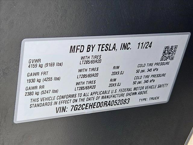used 2024 Tesla Cybertruck car, priced at $69,980
