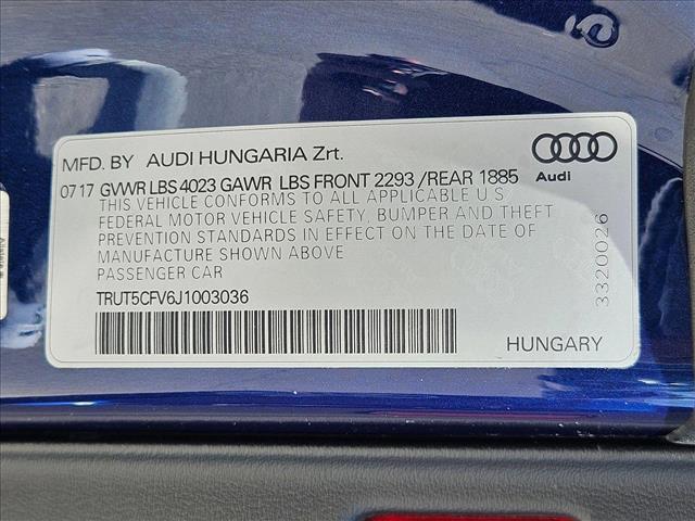 used 2018 Audi TT car, priced at $20,477