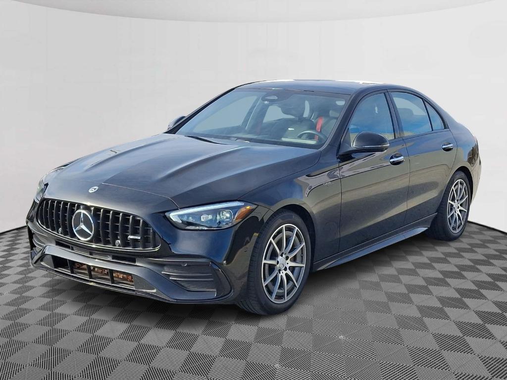 used 2023 Mercedes-Benz AMG C 43 car, priced at $48,900