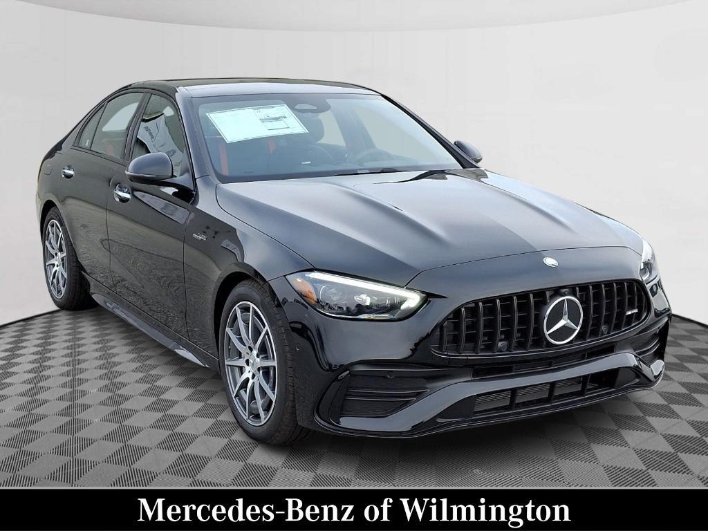 new 2025 Mercedes-Benz AMG C 43 car, priced at $71,640