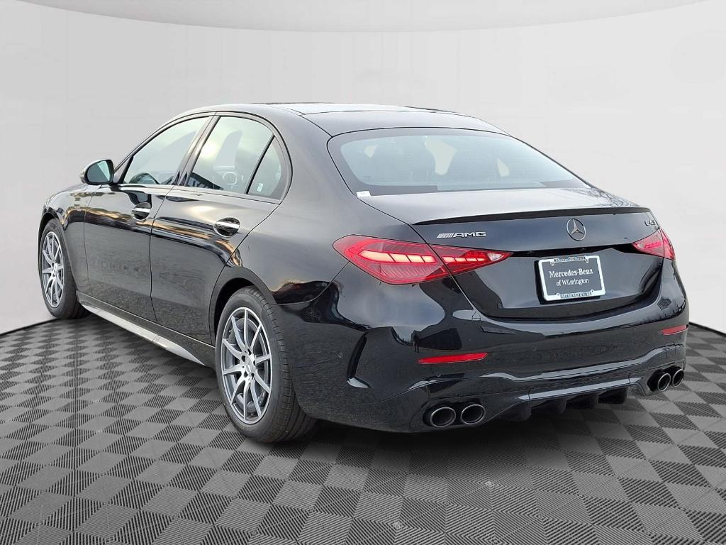 new 2025 Mercedes-Benz AMG C 43 car, priced at $71,640