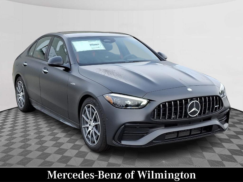 new 2025 Mercedes-Benz AMG C 43 car, priced at $74,575