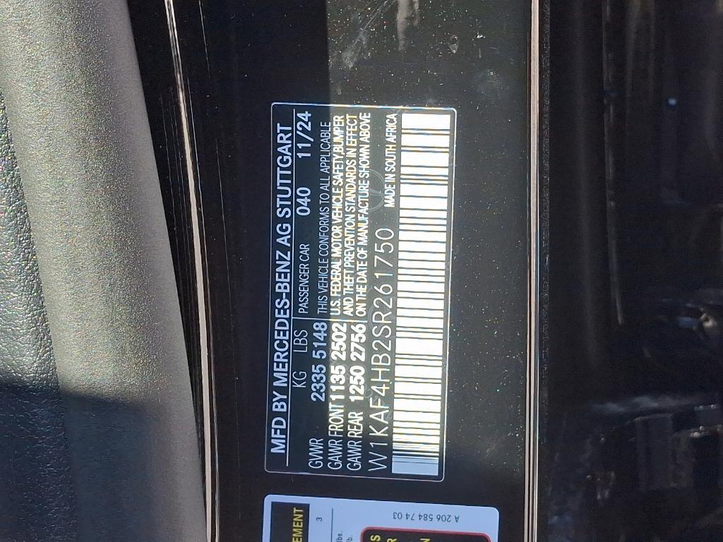 new 2025 Mercedes-Benz C-Class car, priced at $59,915