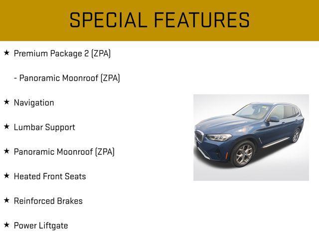 used 2022 BMW X3 car, priced at $32,642