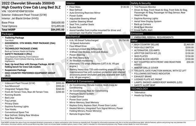used 2022 Chevrolet Silverado 3500 car, priced at $62,719
