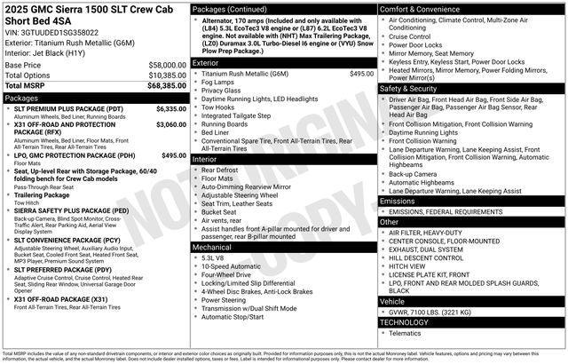 new 2025 GMC Sierra 1500 car, priced at $59,669