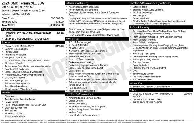 used 2024 GMC Terrain car, priced at $25,998