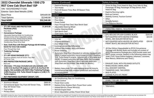 used 2022 Chevrolet Silverado 1500 car, priced at $33,998