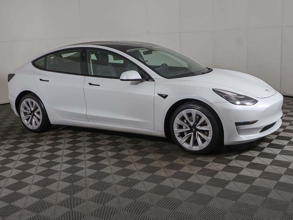 used 2022 Tesla Model 3 car, priced at $23,990