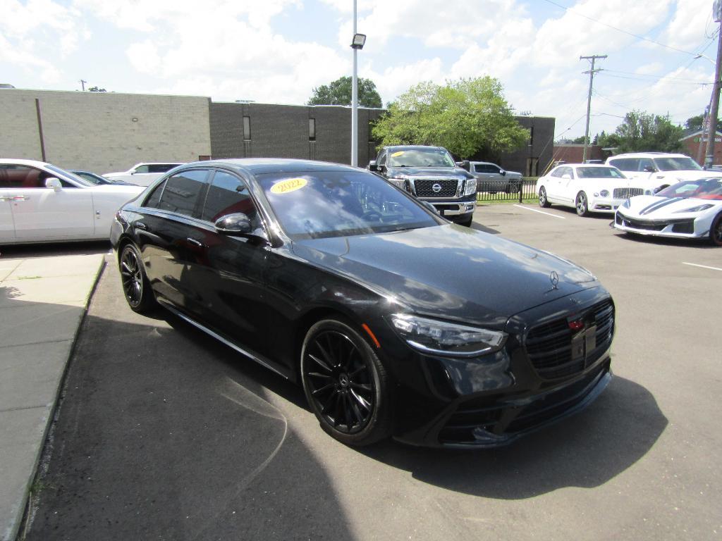 used 2022 Mercedes-Benz S-Class car, priced at $77,000