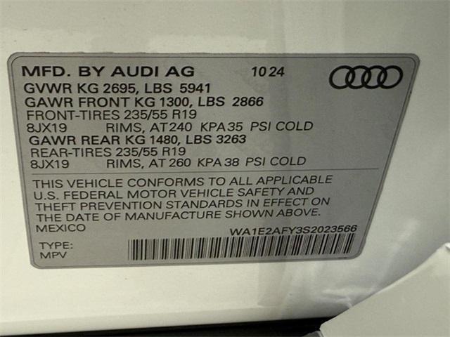 new 2025 Audi Q5 car, priced at $66,180