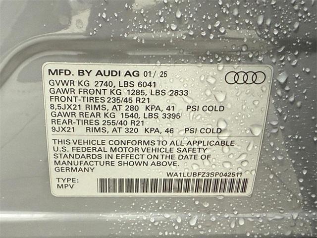 new 2025 Audi Q4 e-tron car, priced at $64,670
