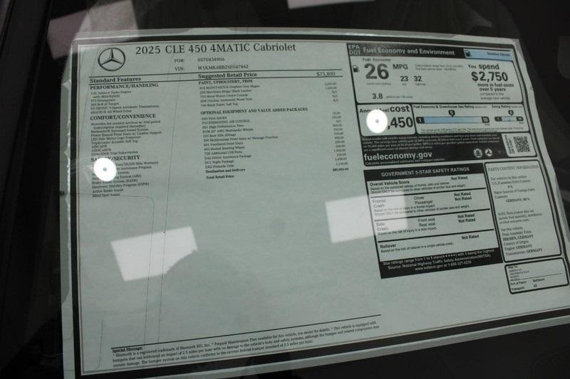 new 2025 Mercedes-Benz CLE 450 car, priced at $89,905