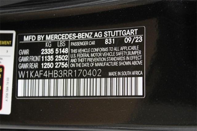 new 2024 Mercedes-Benz C-Class car, priced at $60,170