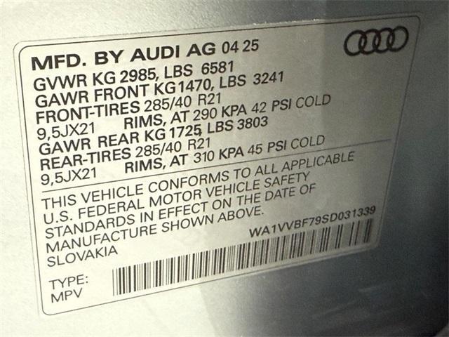 new 2025 Audi Q7 car, priced at $83,365