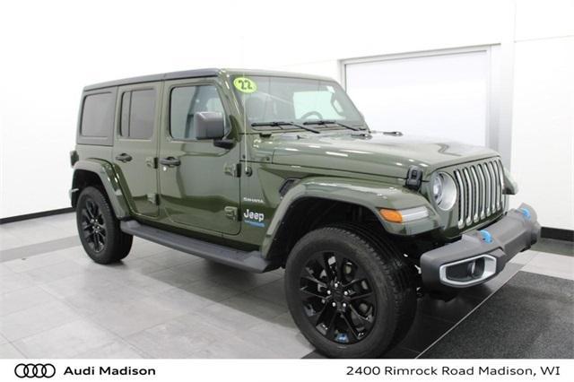 used 2022 Jeep Wrangler Unlimited 4xe car, priced at $34,400