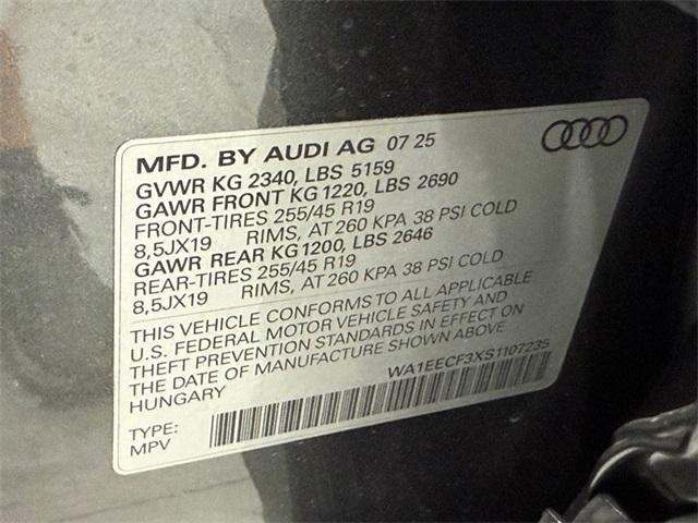 new 2025 Audi Q3 car, priced at $49,975