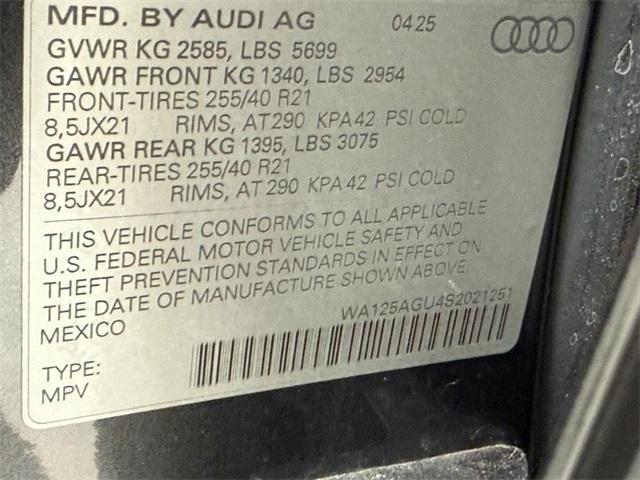 new 2025 Audi SQ5 car, priced at $74,265