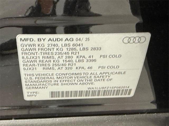 new 2025 Audi Q4 e-tron car, priced at $63,585