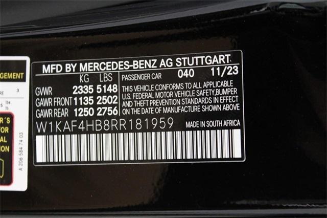 new 2024 Mercedes-Benz C-Class car, priced at $58,020