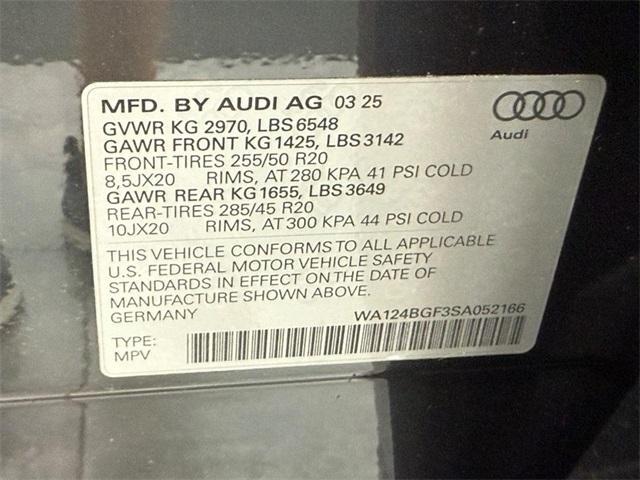 new 2025 Audi Q6 e-tron car, priced at $74,180