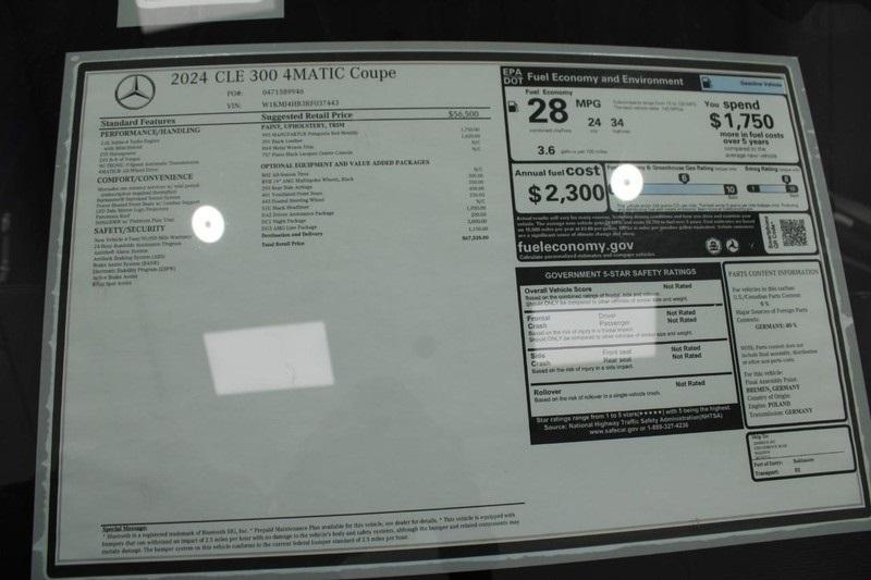 new 2024 Mercedes-Benz CLE 300 car, priced at $68,040