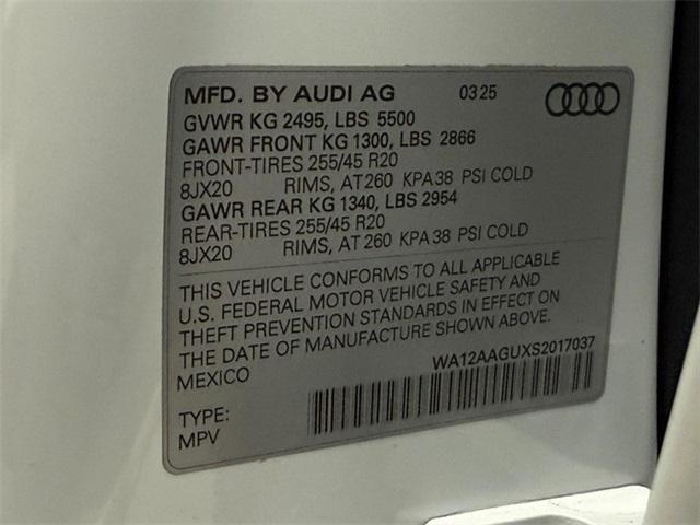 new 2025 Audi Q5 car, priced at $61,445