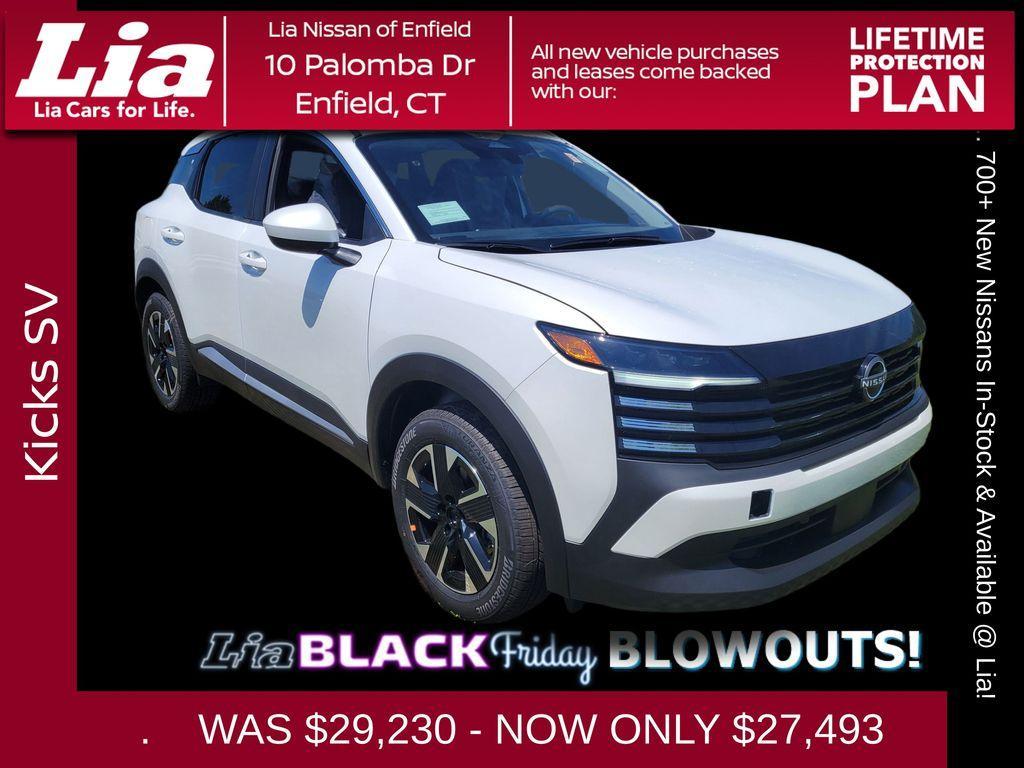 new 2025 Nissan Kicks car, priced at $27,493