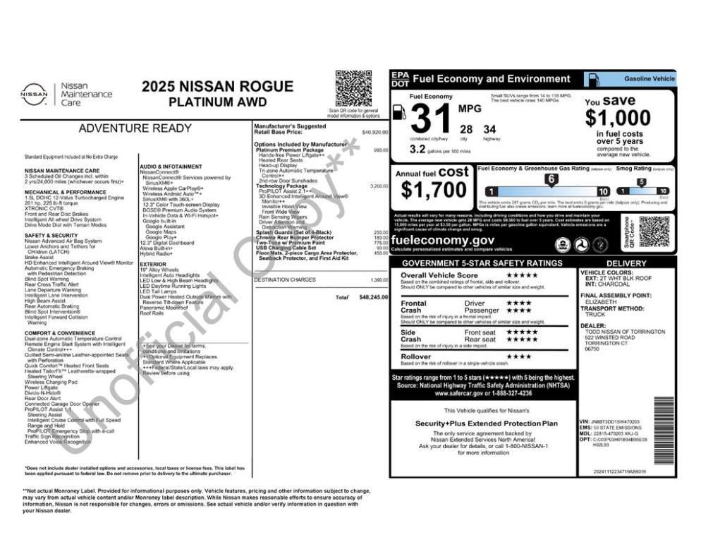 new 2025 Nissan Rogue car