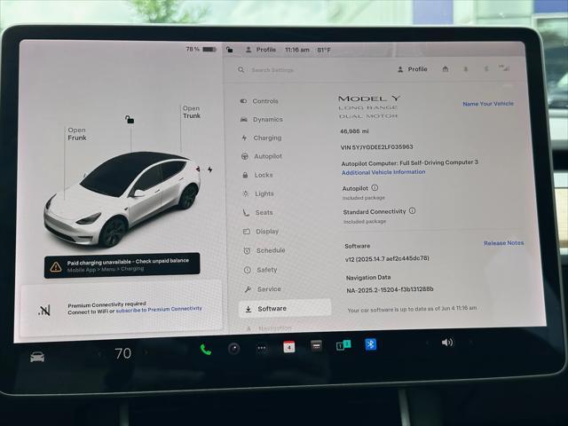 used 2020 Tesla Model Y car, priced at $28,700