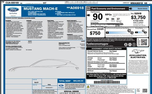 used 2021 Ford Mustang Mach-E car, priced at $25,888